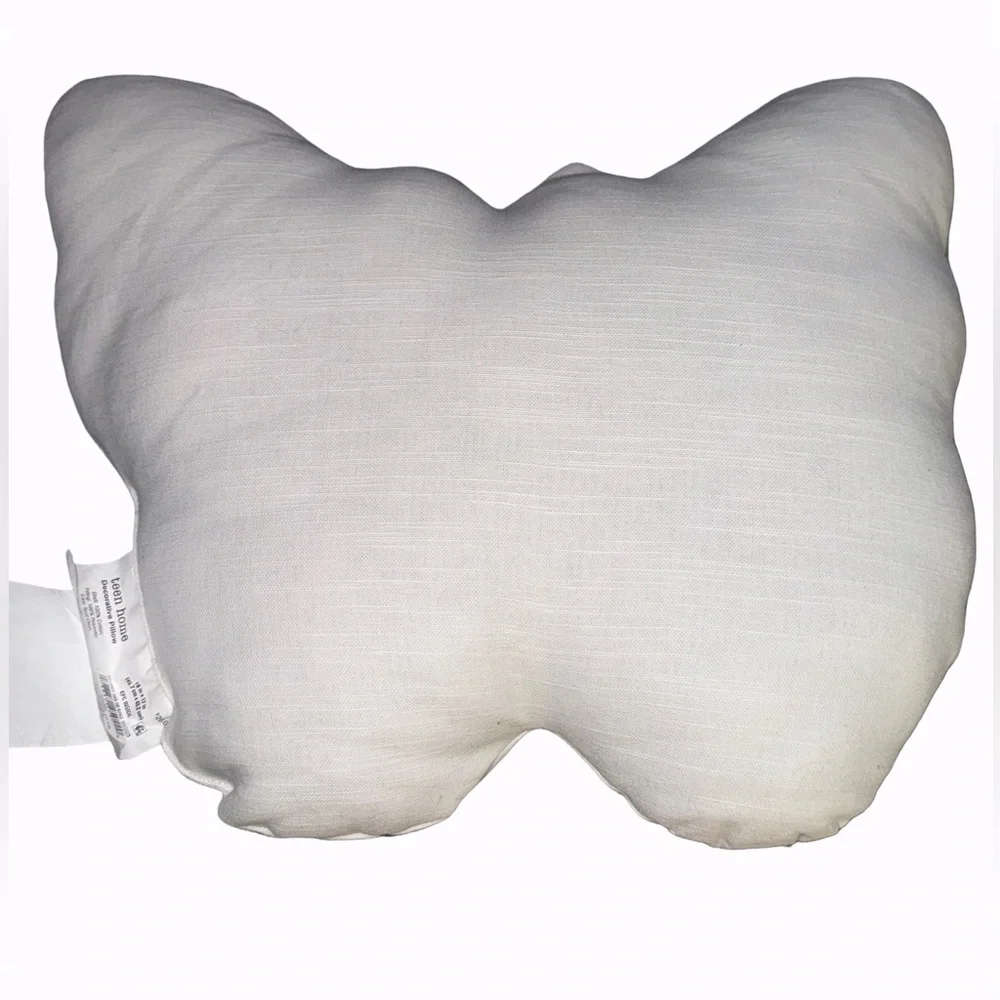Zadora Butterfly Pillow Teen Home Decorative Green Orange Black Tan 18 in. NWT